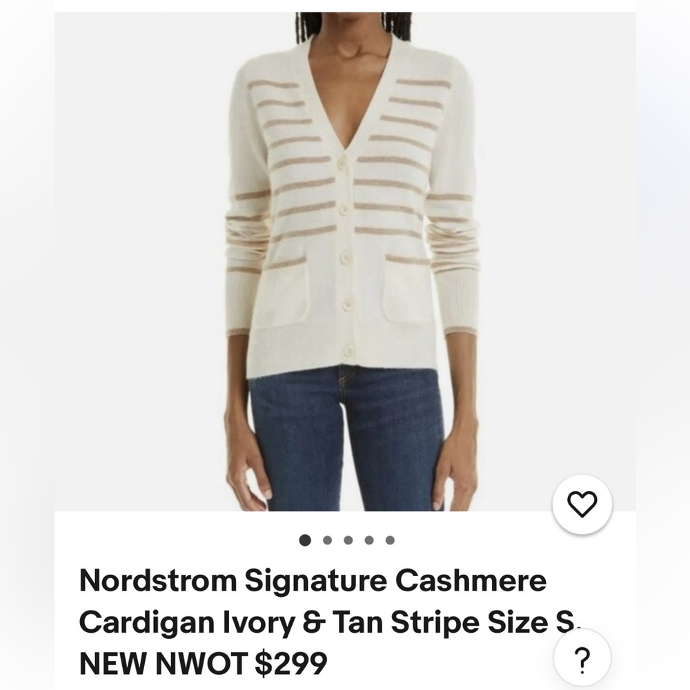 Nordstrom 100% Cashmere Cardigan